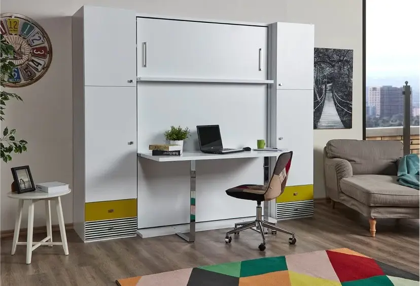 tweepersoons bedkast met bureau kopen